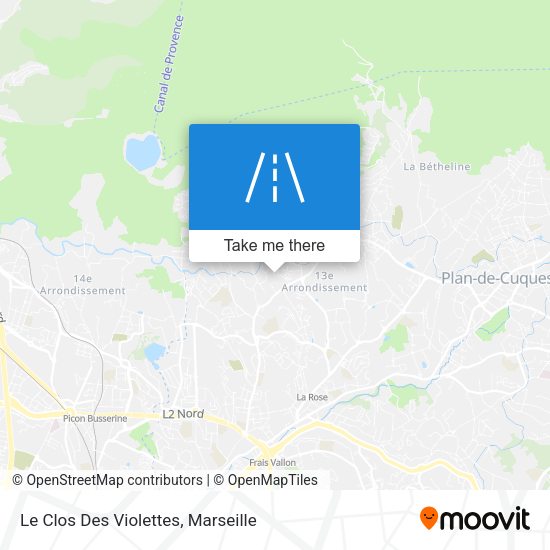 Le Clos Des Violettes map