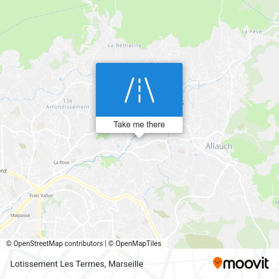 Lotissement Les Termes map