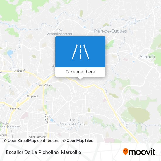 Escalier De La Picholine map