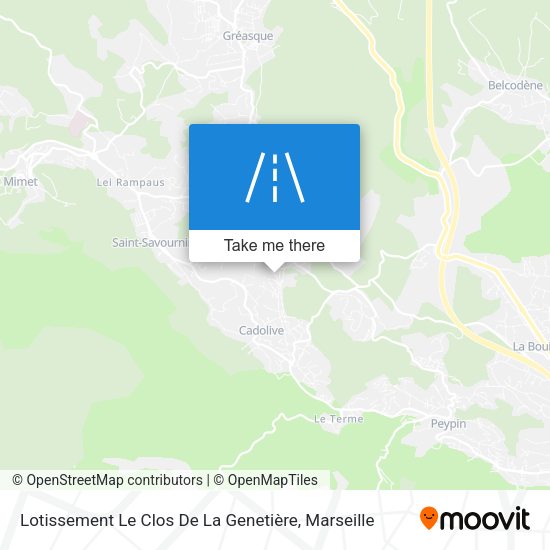 Lotissement Le Clos De La Genetière map