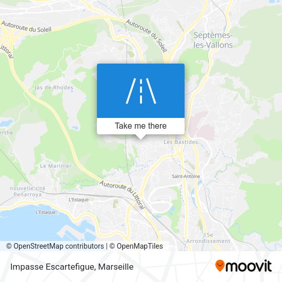 Impasse Escartefigue map