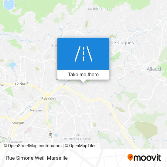 Rue Simone Weil map