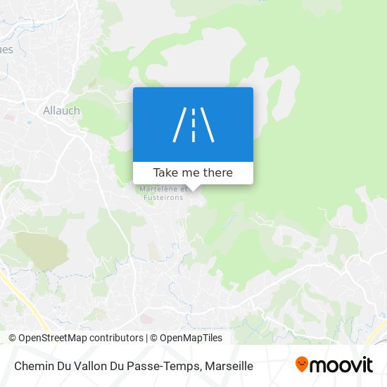 Chemin Du Vallon Du Passe-Temps map
