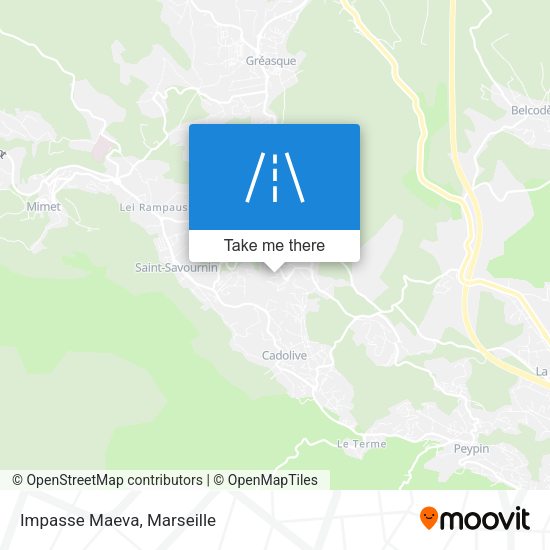 Impasse Maeva map