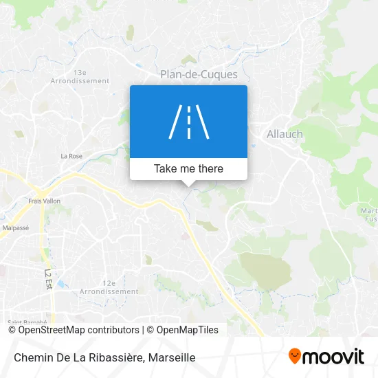 Chemin De La Ribassière map