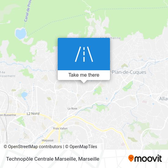 Technopôle Centrale Marseille map