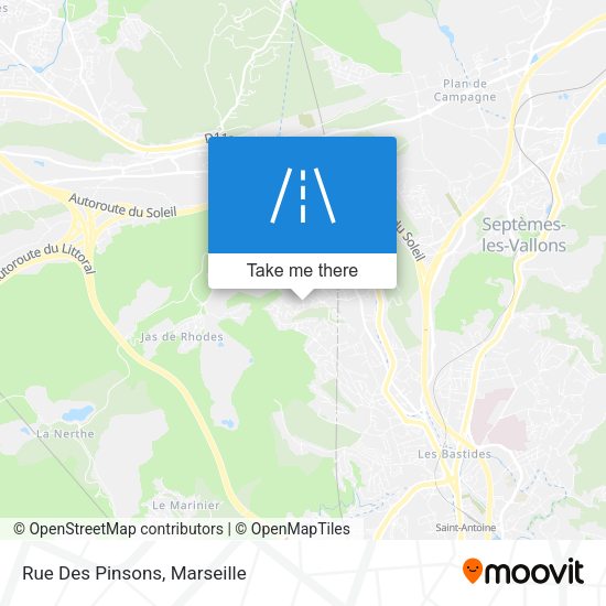 Rue Des Pinsons map