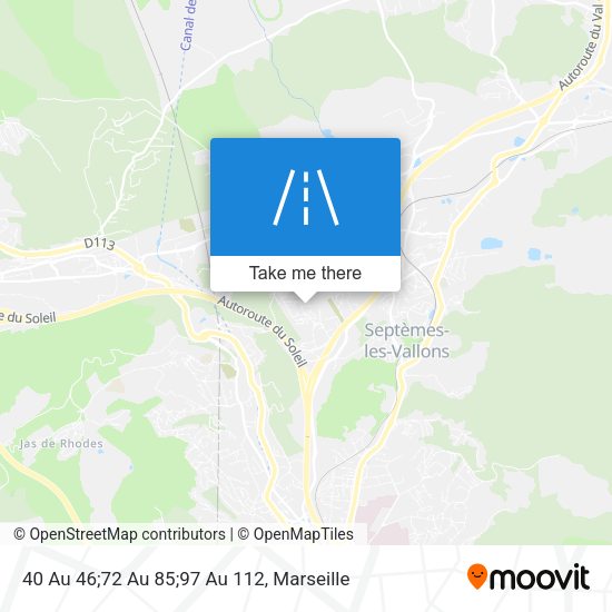 40 Au 46;72 Au 85;97 Au 112 map