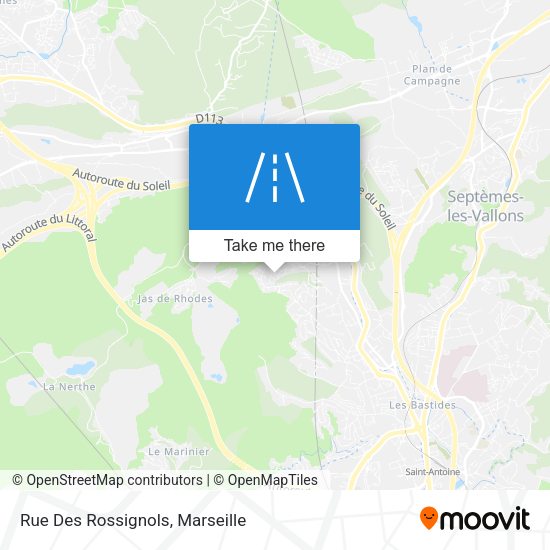 Rue Des Rossignols map