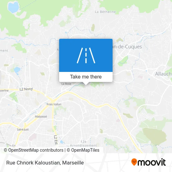 Rue Chnork Kaloustian map