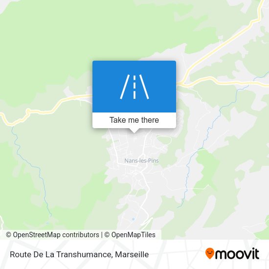 Route De La Transhumance map