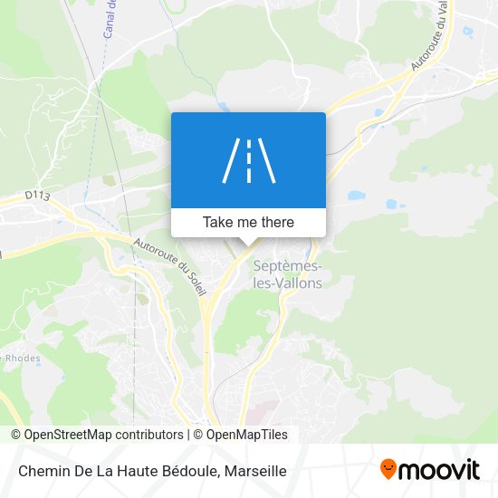 Chemin De La Haute Bédoule map