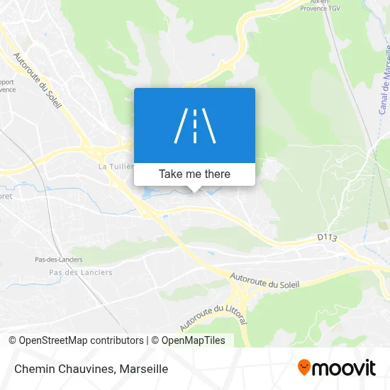 Chemin Chauvines map