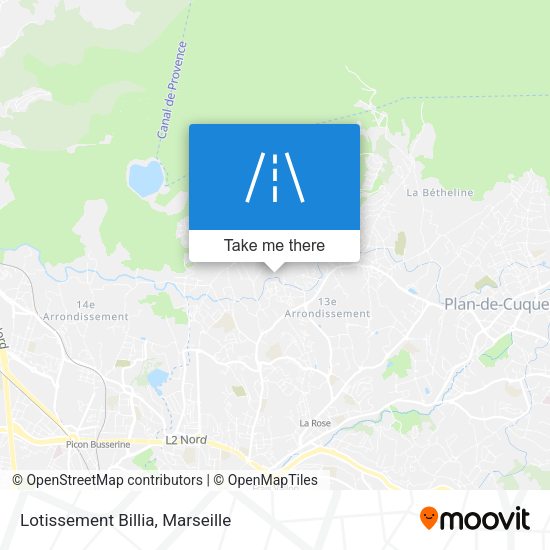 Lotissement Billia map