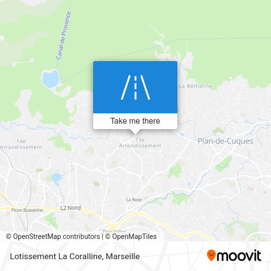 Lotissement La Coralline map