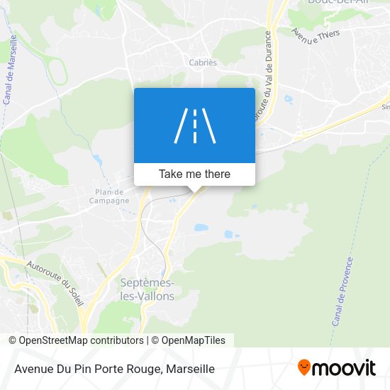 Avenue Du Pin Porte Rouge map