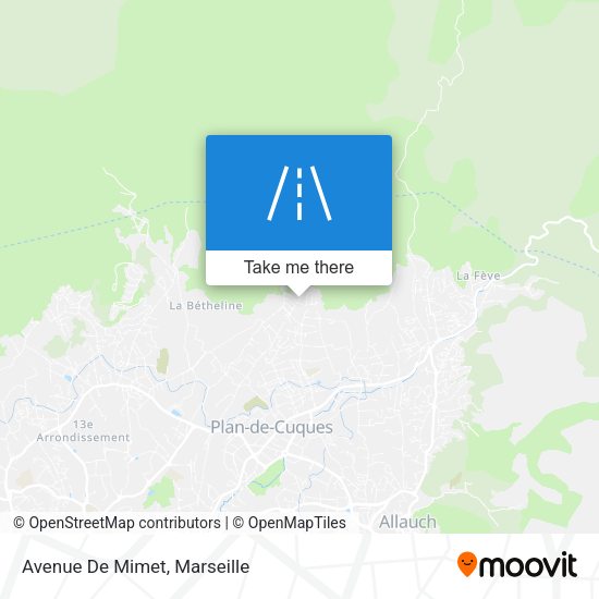 Avenue De Mimet map