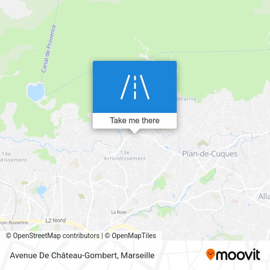 Avenue De Château-Gombert map