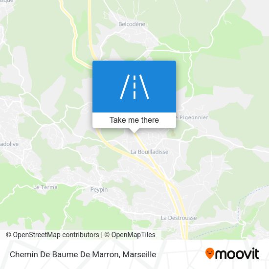 Chemin De Baume De Marron map