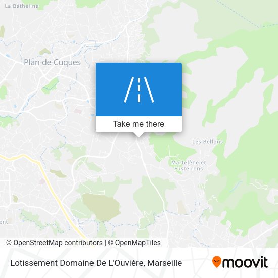 Lotissement Domaine De L'Ouvière map