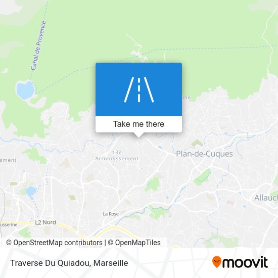 Traverse Du Quiadou map
