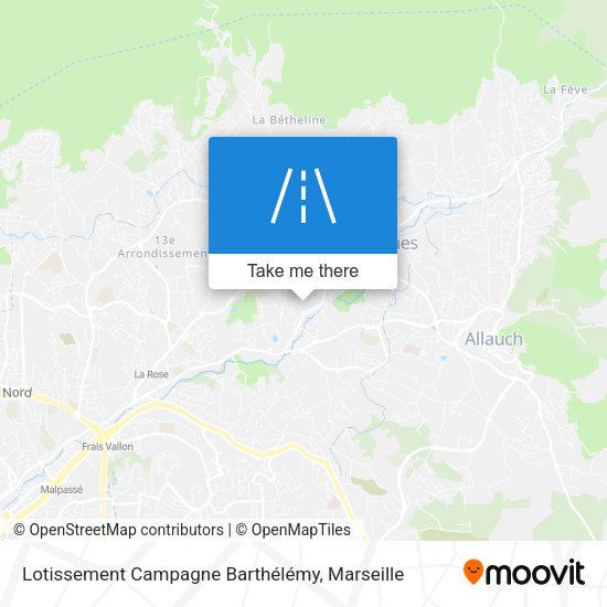 Lotissement Campagne Barthélémy map