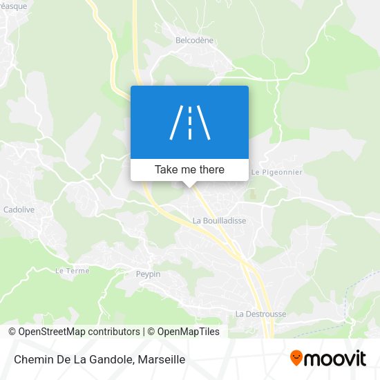 Chemin De La Gandole map