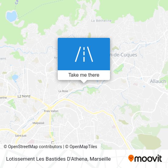 Lotissement Les Bastides D'Athena map