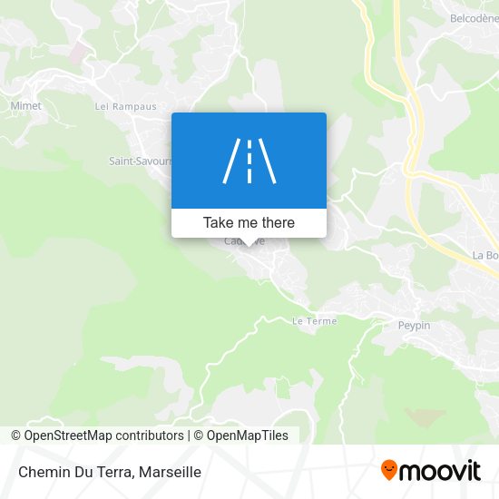 Chemin Du Terra map