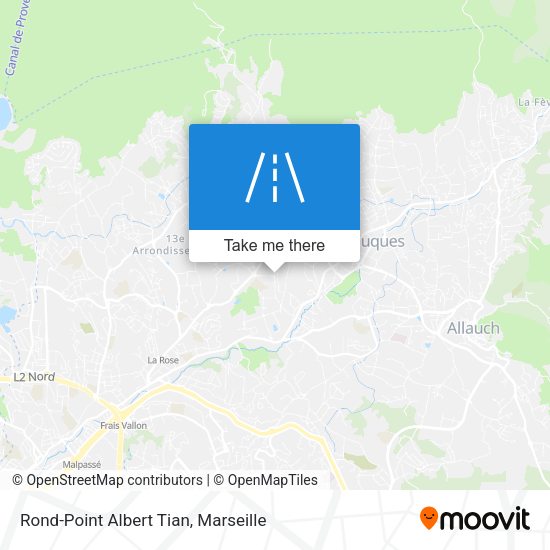 Rond-Point Albert Tian map
