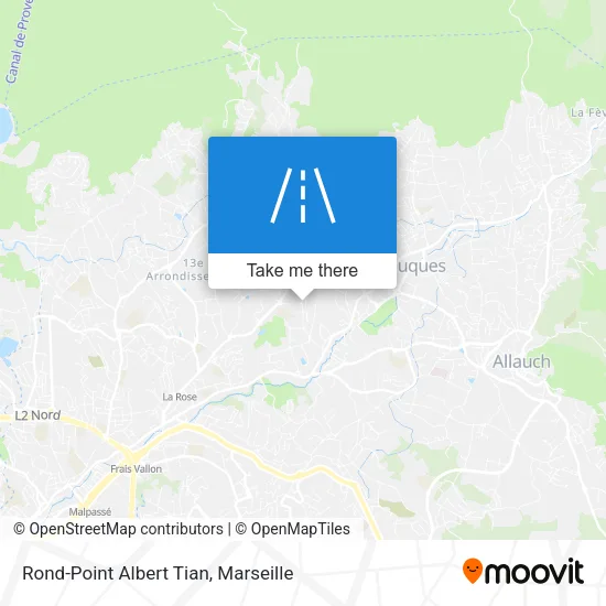 Rond-Point Albert Tian map