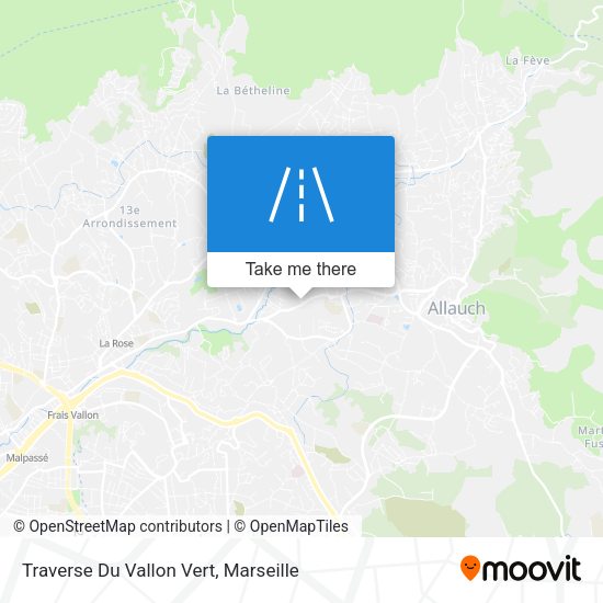 Traverse Du Vallon Vert map