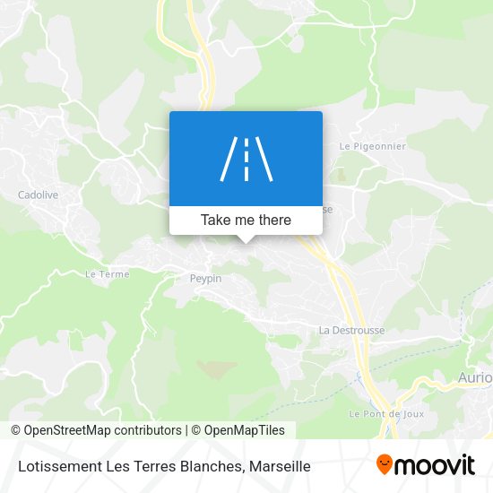 Lotissement Les Terres Blanches map
