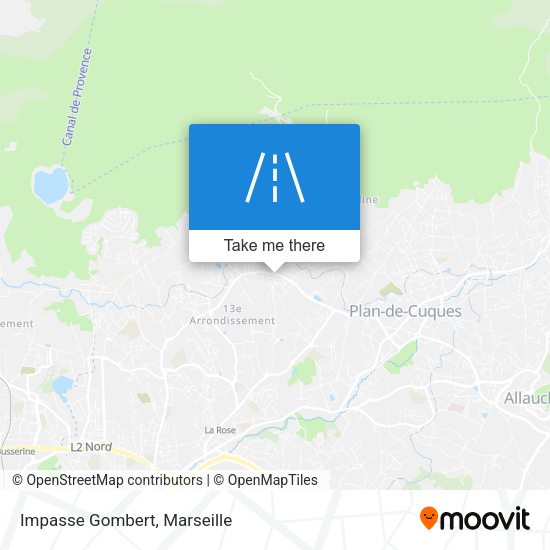 Impasse Gombert map