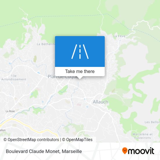 Boulevard Claude Monet map