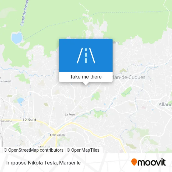 Impasse Nikola Tesla map