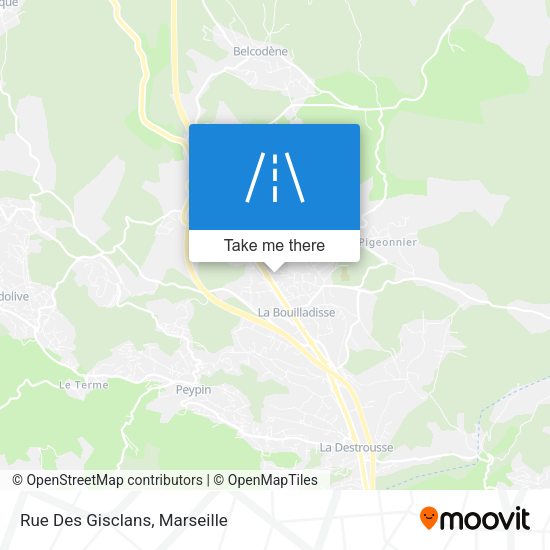 Rue Des Gisclans map