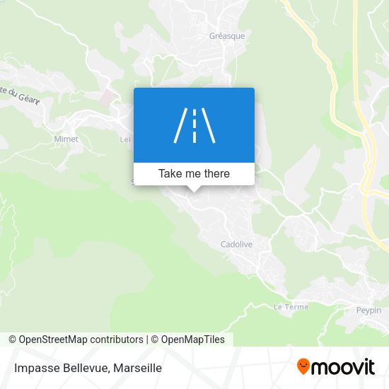 Impasse Bellevue map