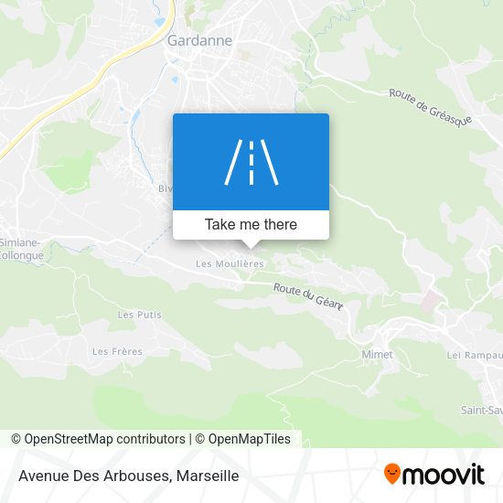 Avenue Des Arbouses map