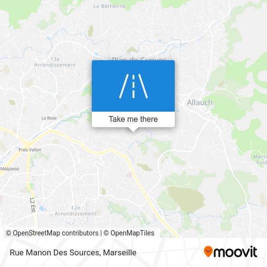 Rue Manon Des Sources map