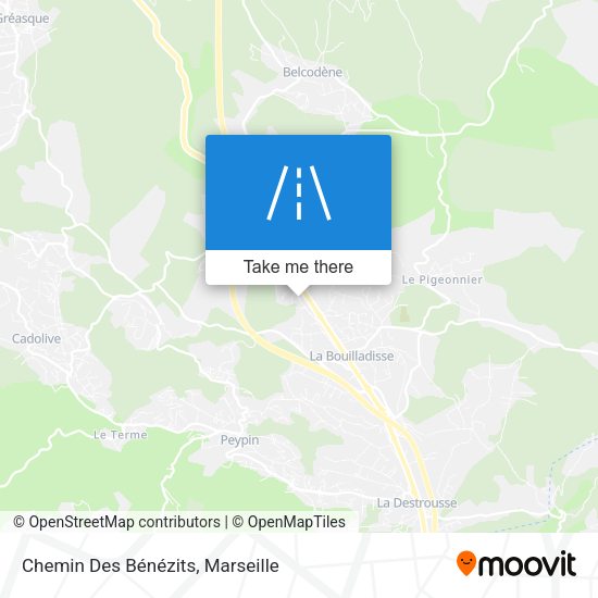 Chemin Des Bénézits map