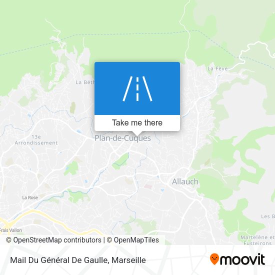 Mail Du Général De Gaulle map