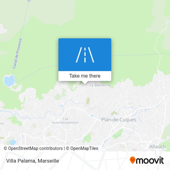 Villa Palama map