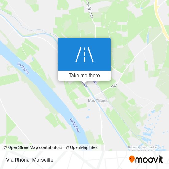 Via Rhôna map