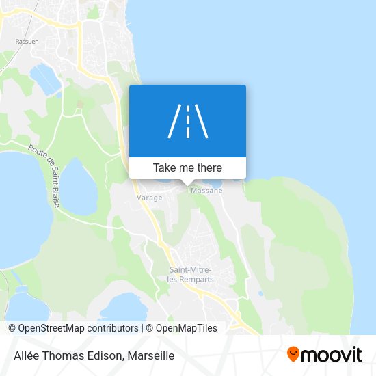 Allée Thomas Edison map