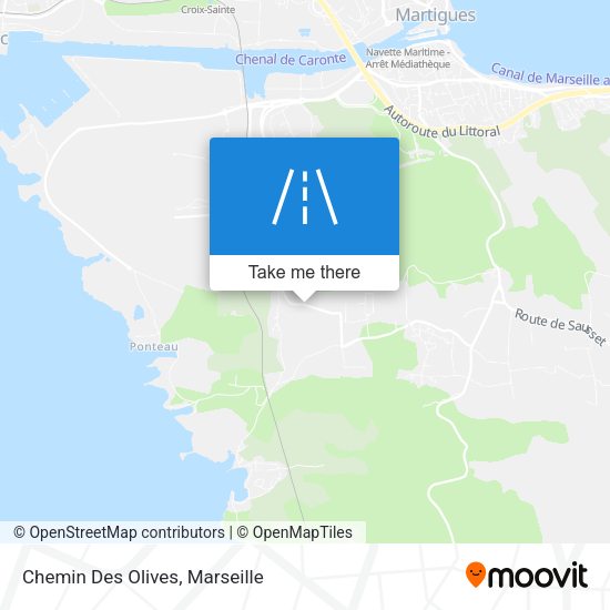 Chemin Des Olives map