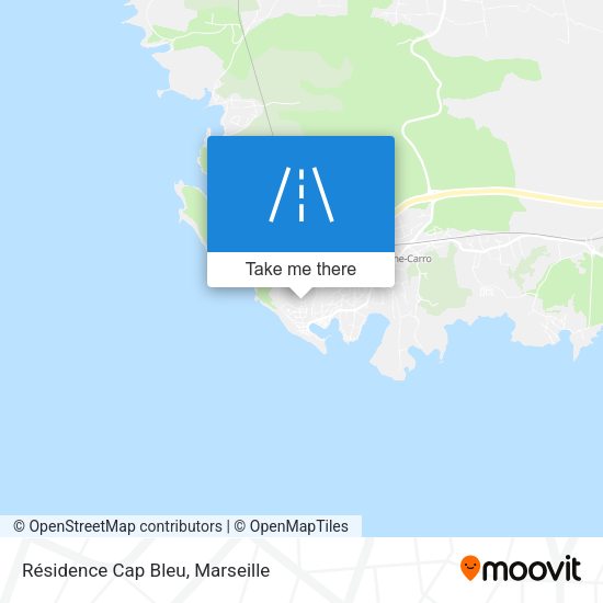 Résidence Cap Bleu map