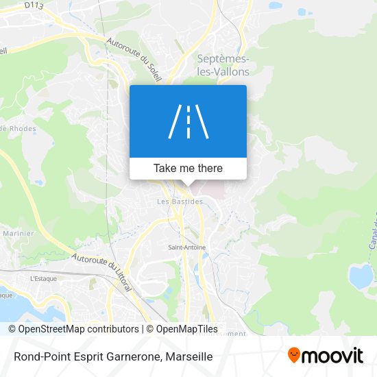 Rond-Point Esprit Garnerone map