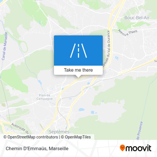 Chemin D'Emmaüs map