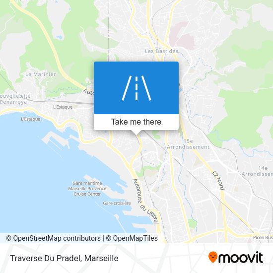 Traverse Du Pradel map